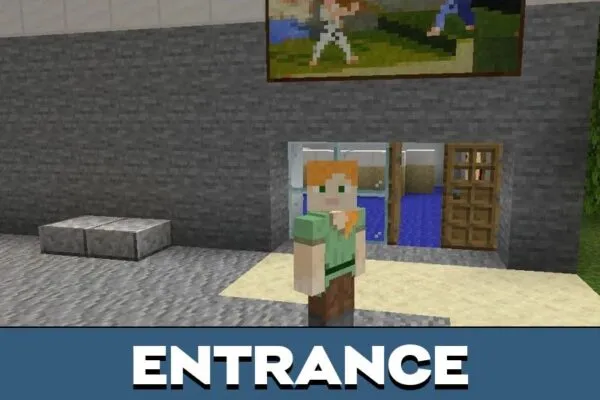 Entrance from Office Map for Minecraft PE