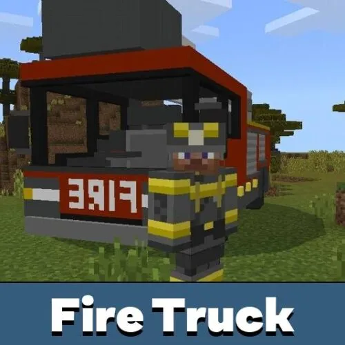 Fire Truck Mod for Minecraft PE