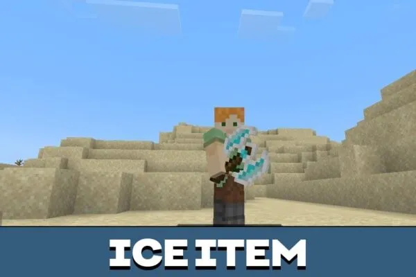 Ice Axe Mod for Minecraft PE