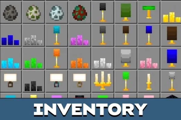 Inventory from Lanterns Mod for Minecraft PE