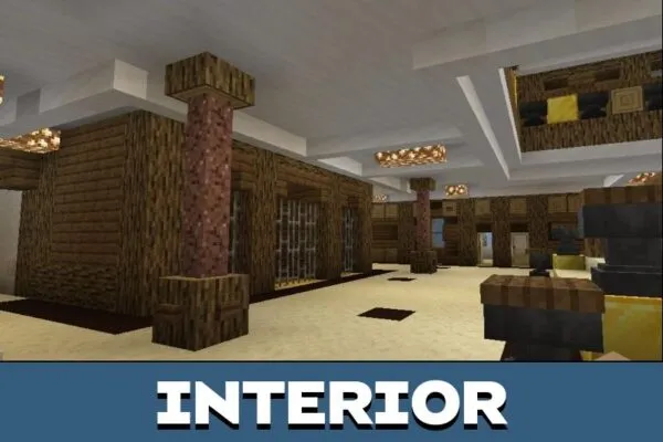 Interior from Ship Map for Minecraft PE