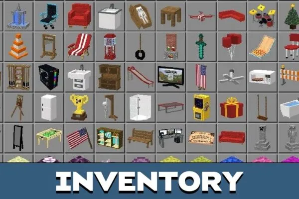 Inventory from Modern Furniture Mod for Minecraft PE