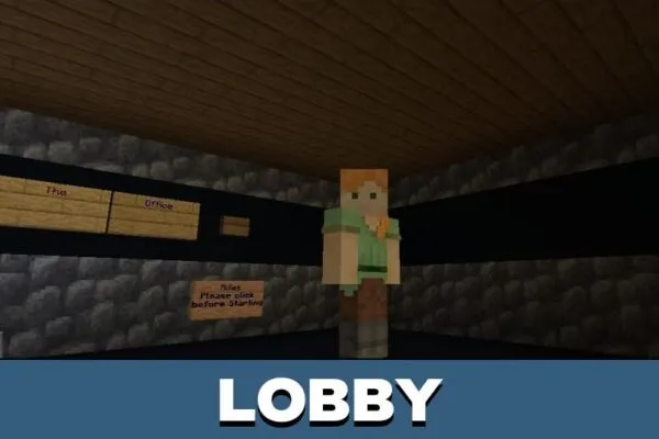 Lobby from Office Map for Minecraft PE