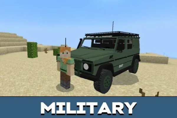 Military from G Wagon Mod for Minecraft PE