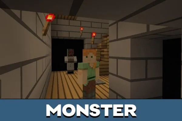 Monster from Granny Map for Minecraft PE