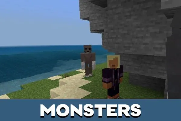 Monsters from Cave Mobs Mod for Minecraft PE