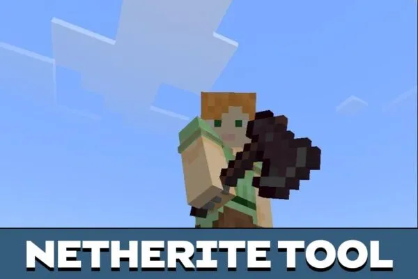 Netherite Axe Mod for Minecraft PE