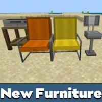 New Furniture Mod for Minecraft PE
