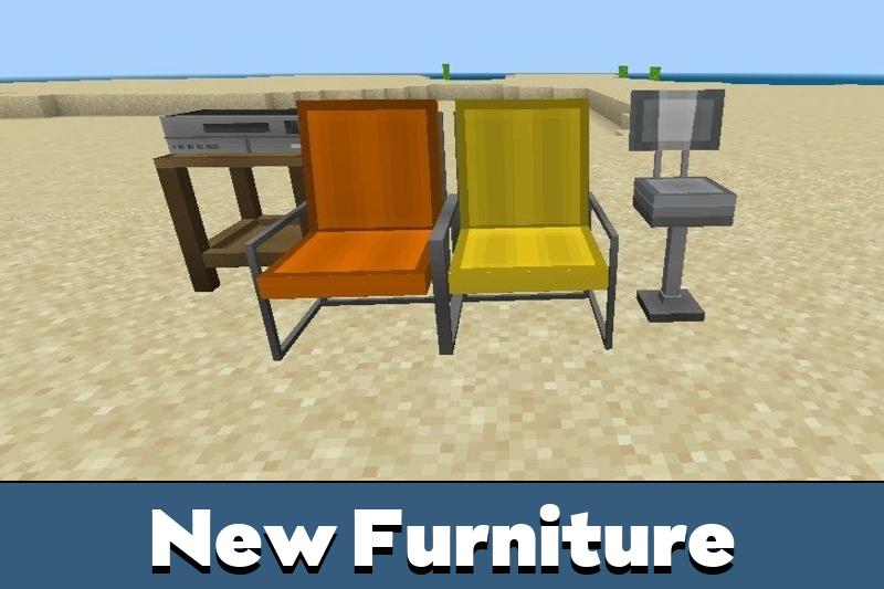 Download New Furniture Mod for Minecraft PE New Furniture Mod for MCPE