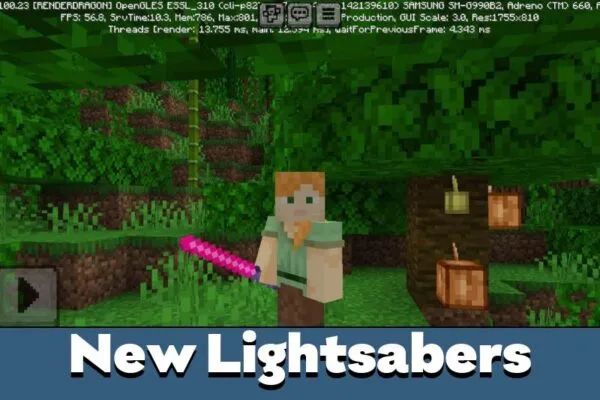 New from Lightsaber mod for Minecraft PE