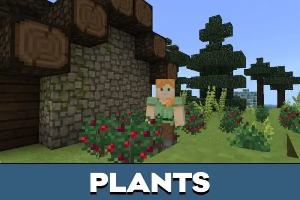 Plants from Medieval Texture Pack for Minecraft PE