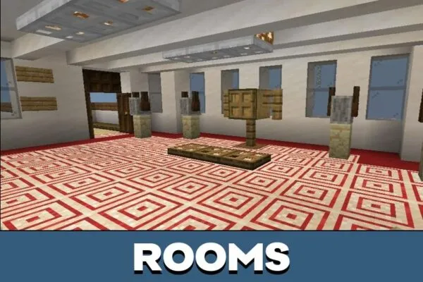 Rooms from Ship Map for Minecraft PE