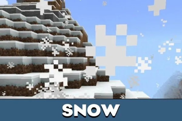 Snow from Realistic World Mod for Minecraft PE