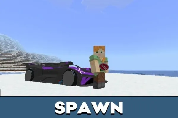 Spawn from Bugatti Mod for Minecraft PE