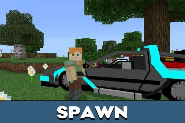 Spawn from Delorean Mod for Minecraft PE