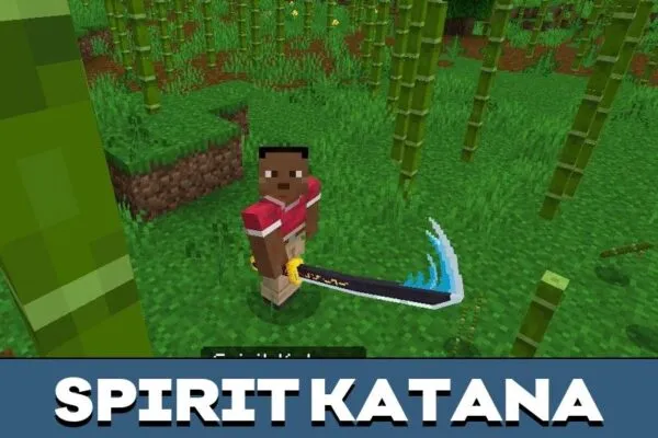 Spirit Katana from Anime Weapons Mod for Minecraft PE