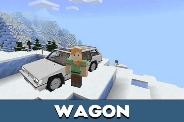 Wagon from Limousine Mod for Minecraft PE