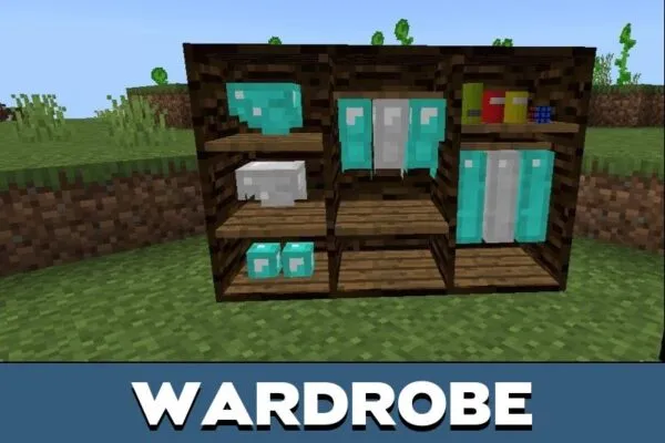 Wardrobe from Modern Furniture Mod for Minecraft PE