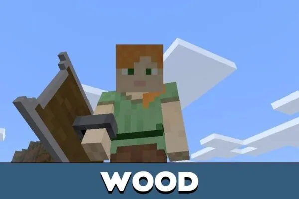 Wood from Shield Texture Pack for Minecraft PE