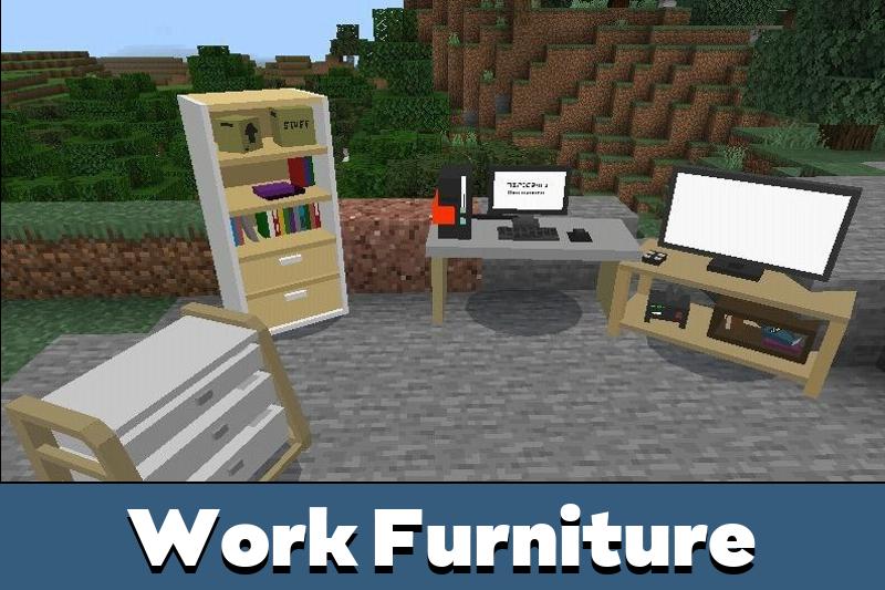 Download Work Furniture Mod for Minecraft PE - Work Furniture Mod for MCPE