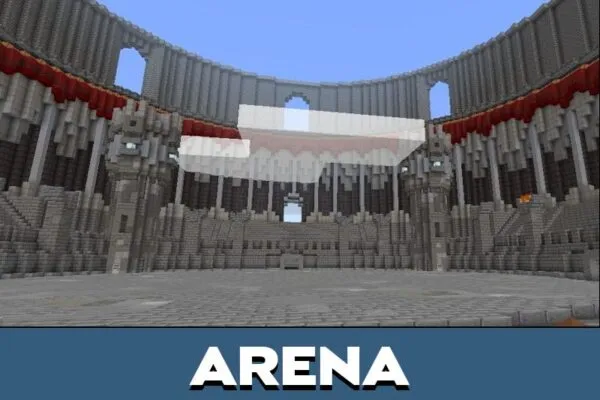 Arena from Mob Battle Map for Minecraft PE