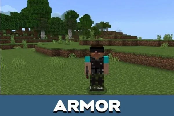 Armor from 2D Guns Mod for Minecraft PE