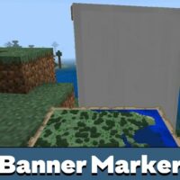 Banner Markers Mod for Minecraft PE