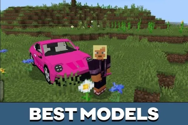 Best Models from Porsche Mod for Minecraft PE
