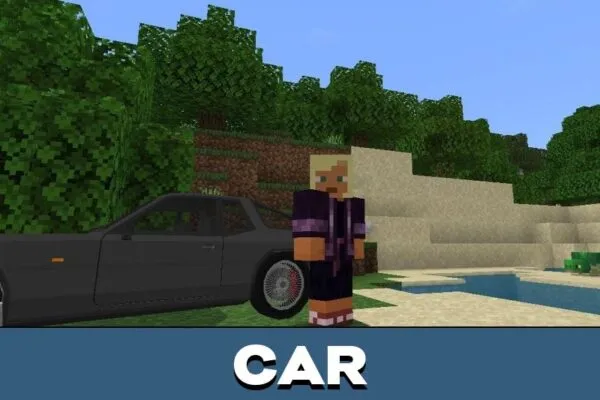 Car from Porsche Mod for Minecraft PE