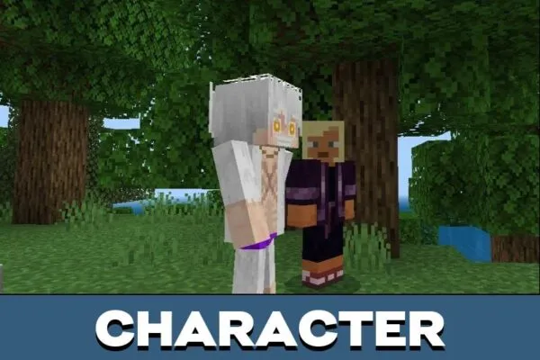 Character from Luffy Gear Mod for Minecraft PE