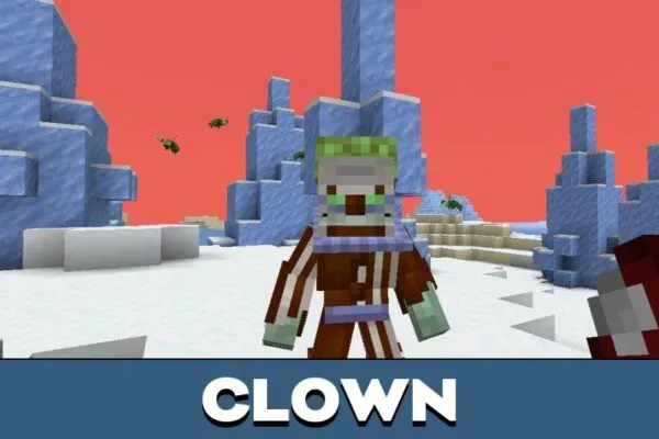 Clown from Zixel Zombie mod for Minecraft PE