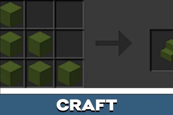 Craft from Slabs Mod for Minecraft PE