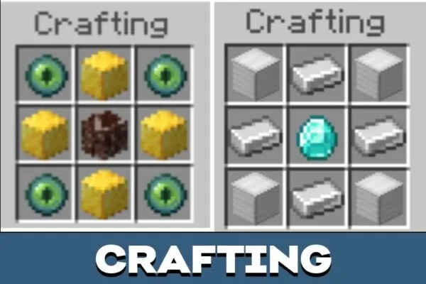 Crafting from Magic Mirror Mod for Minecraft PE