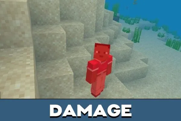 Damage from Death Race Mod for Minecraft PE