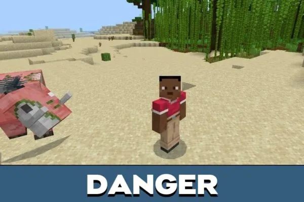 Danger from Death Race Mod for Minecraft PE