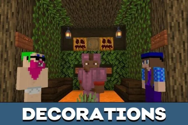 Decorations from Photo Zone Map for Minecraft PE