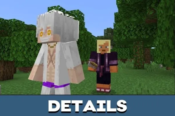 Details from Luffy Gear Mod for Minecraft PE