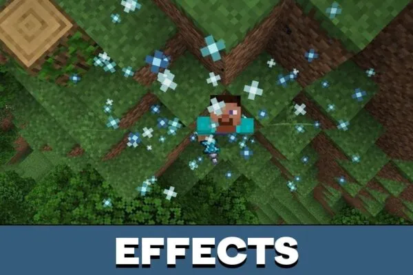 Effects from Magic Mirror Mod for Minecraft PE