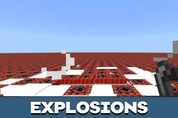 Explosions from TNT World Map for Minecraft PE