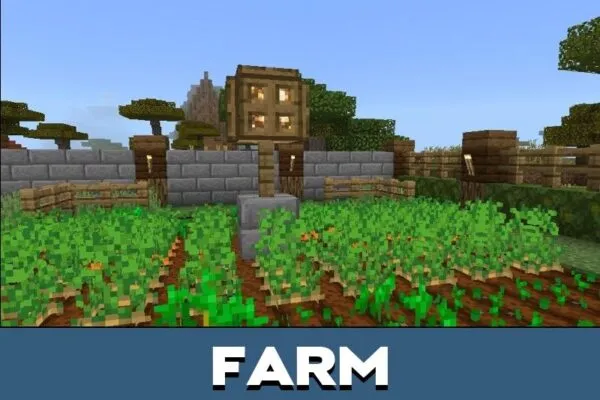 Farm from Starter House Map for Minecraft PE