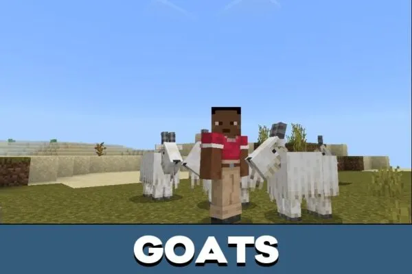 Goats from Death Race Mod for Minecraft PE