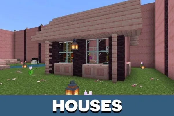 Houses from Photo Zone Map for Minecraft PE