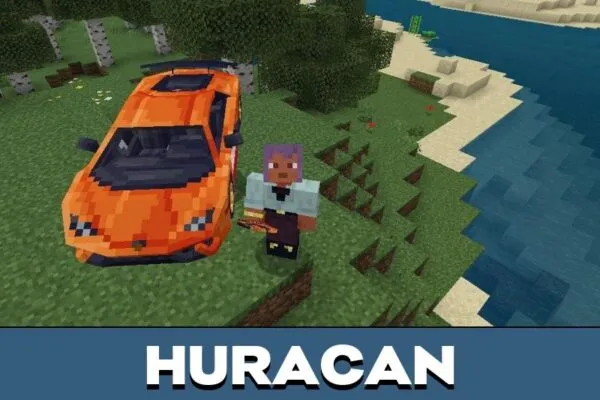Huracan from Lamborgini for Minecraft PE