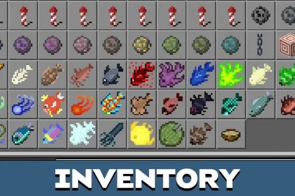 Inventory from Fishing Mod for Minecraft PE