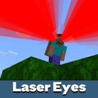 Laser Eyes Mod for Minecraft PE