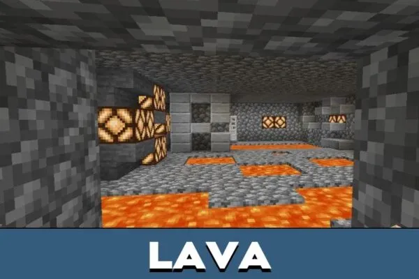 Lava from Bank Robbery Map for Minecraft PE