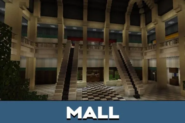 Mall from FNAF 6 Map for Minecraft PE