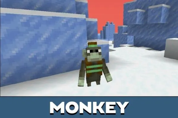 Monkey from Zixel Zombie mod for Minecraft PE