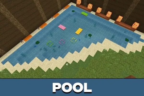 Pool from Photo Zone Map for Minecraft PE