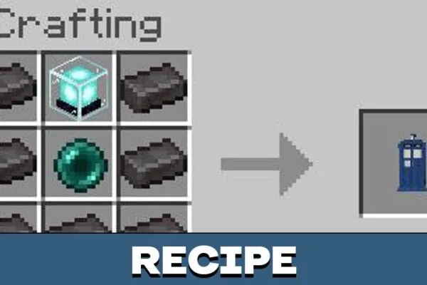 Recipe from Time Machine Mod for Minecraft PE